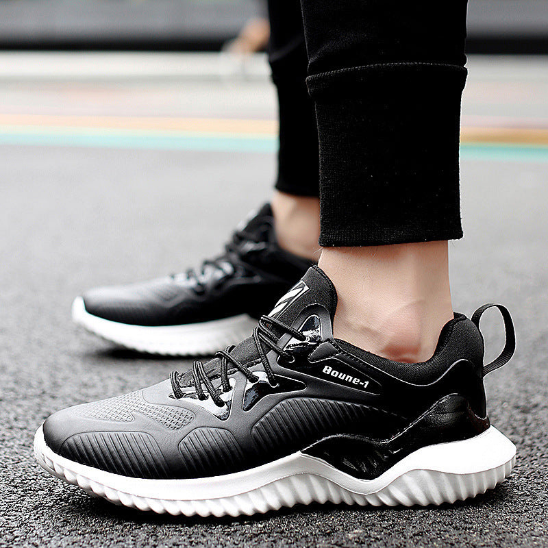 Lightweight Korean Style Leather Sneakers