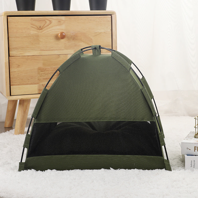 Cooling Cat Tent and Dog Bed with Cushion