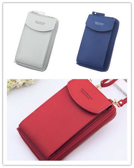 Mobile Phone Bag Zipper Women Diagonal Bag