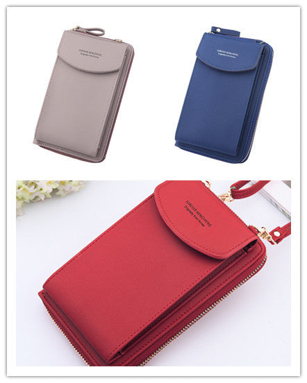 Mobile Phone Bag Zipper Women Diagonal Bag