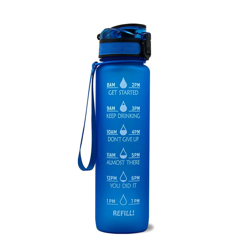 Water Bottle With Time Marker Bounce Cover