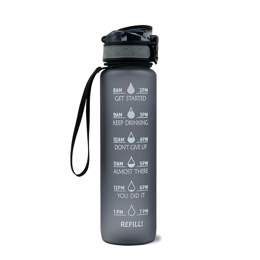 Water Bottle With Time Marker Bounce Cover