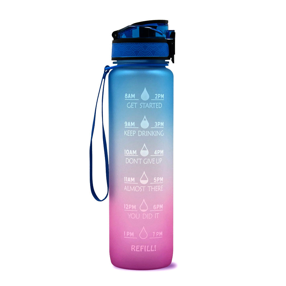 Water Bottle With Time Marker Bounce Cover