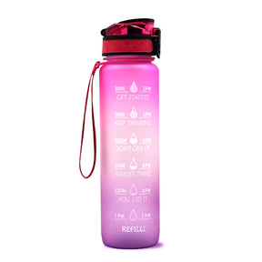 Water Bottle With Time Marker Bounce Cover