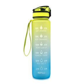 Water Bottle With Time Marker Bounce Cover