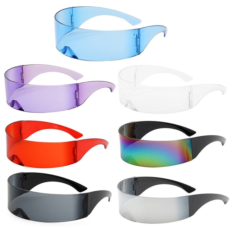 One-piece Glasses Future Warrior Headband Glasses