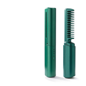 Professional Wireless Hair Straightener and Curler Brush