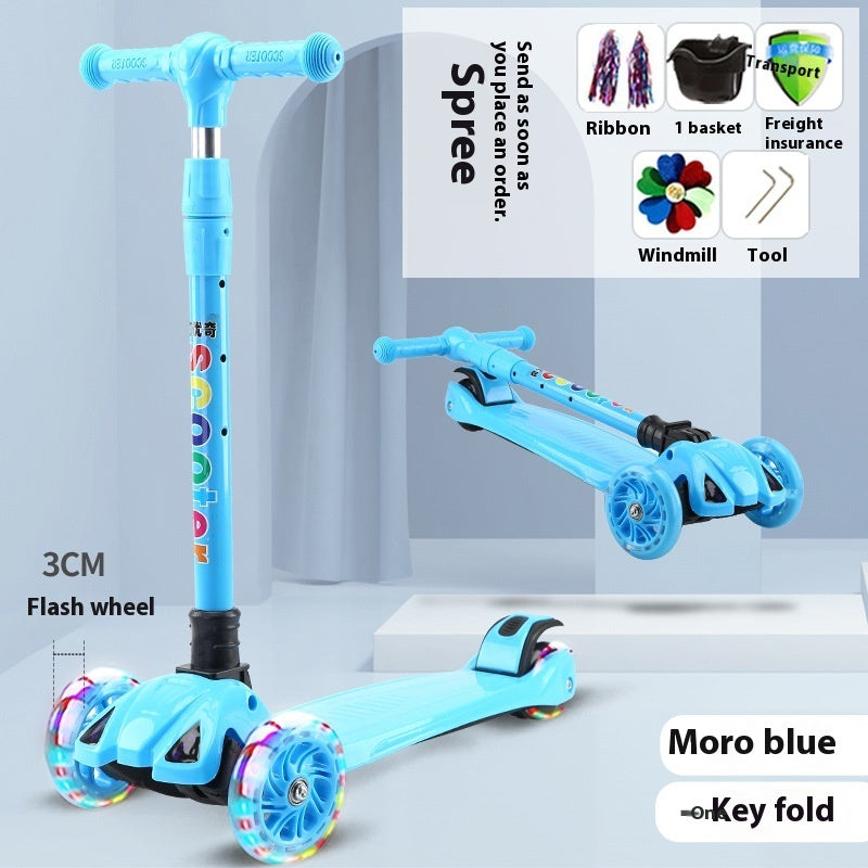 New Scooter Children Walker Car 2-12 Years Old Children Flashing Wheel