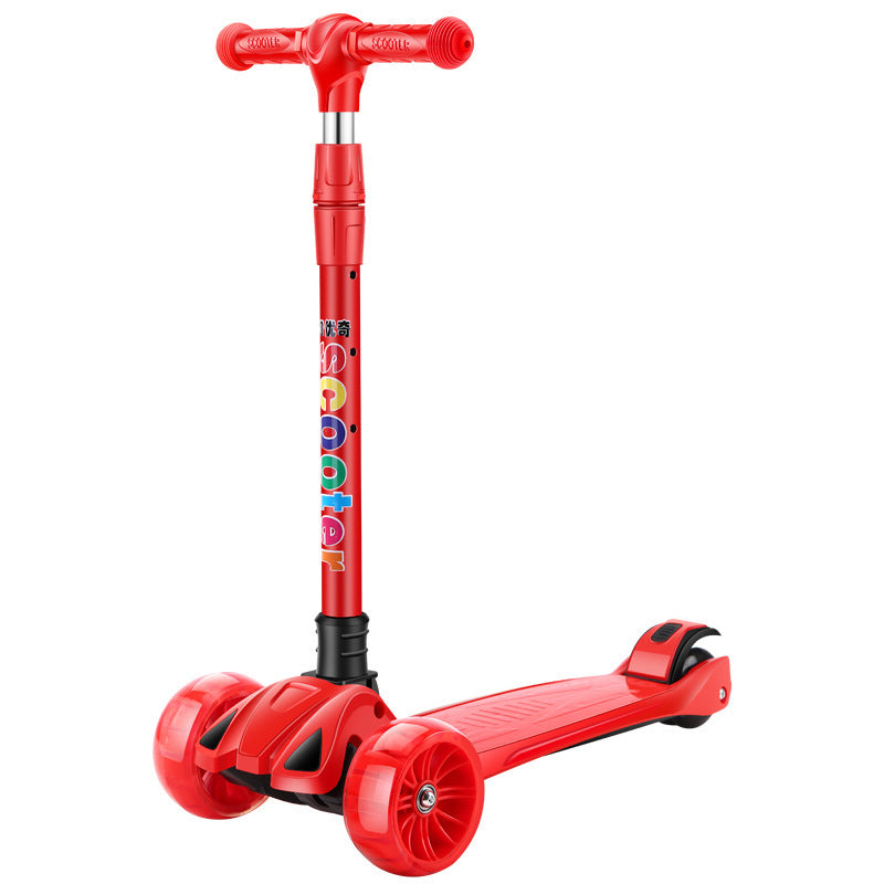 New Scooter Children Walker Car 2-12 Years Old Children Flashing Wheel