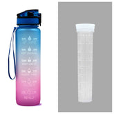 Water Bottle With Time Marker Bounce Cover