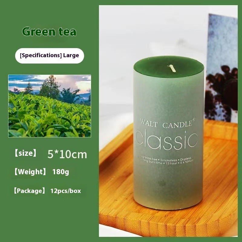 Cylindrical Color Aromatherapy Candle Brilliant Fragrance Candle Smokeless Candles