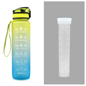 Water Bottle With Time Marker Bounce Cover