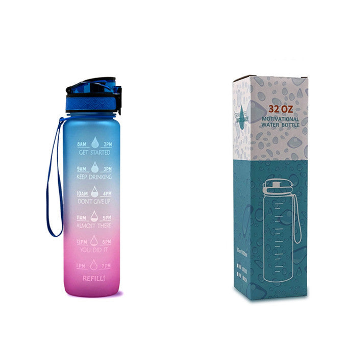 Water Bottle With Time Marker Bounce Cover