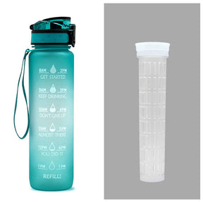 Water Bottle With Time Marker Bounce Cover