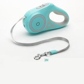 Retractable Dog Leash with Collar and Spotlight