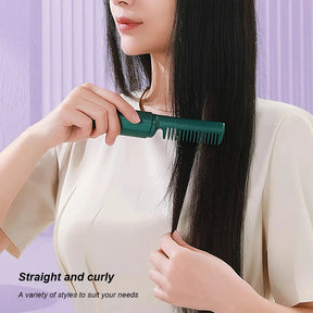 Professional Wireless Hair Straightener and Curler Brush