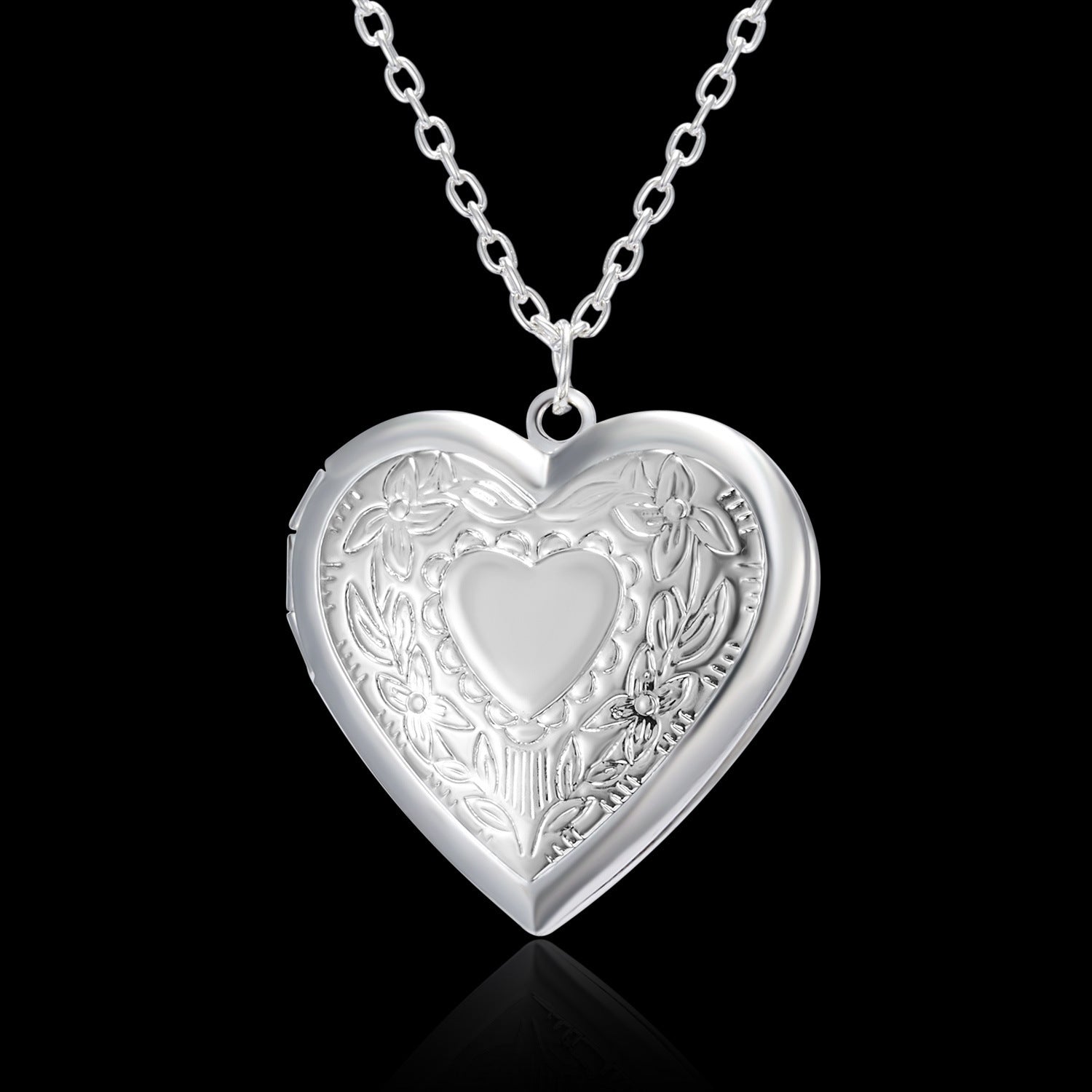 Personalized Heart-shaped Photo Frame Pendant Necklace