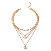 Chunky Layered Gold Necklace for Women