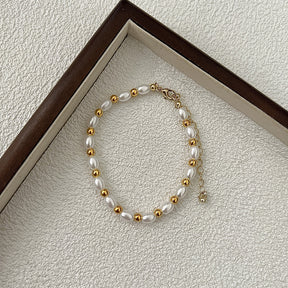 Vintage Natural Freshwater Baroque Pearl Necklace