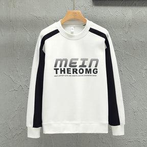 Loose-fitting Casual Round-neck Long Sleeve T-shirt