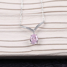 S925 Ice Flower Zircon Pendant Necklace