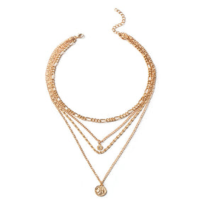 Chunky Layered Gold Necklace for Women