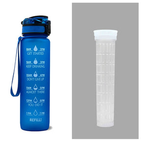 Water Bottle With Time Marker Bounce Cover