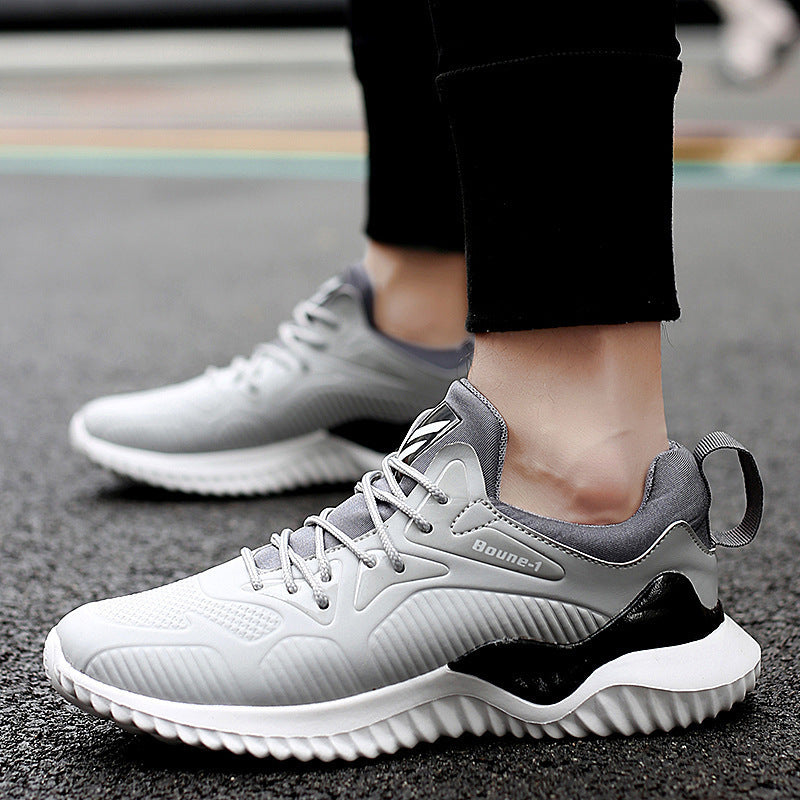 Lightweight Korean Style Leather Sneakers