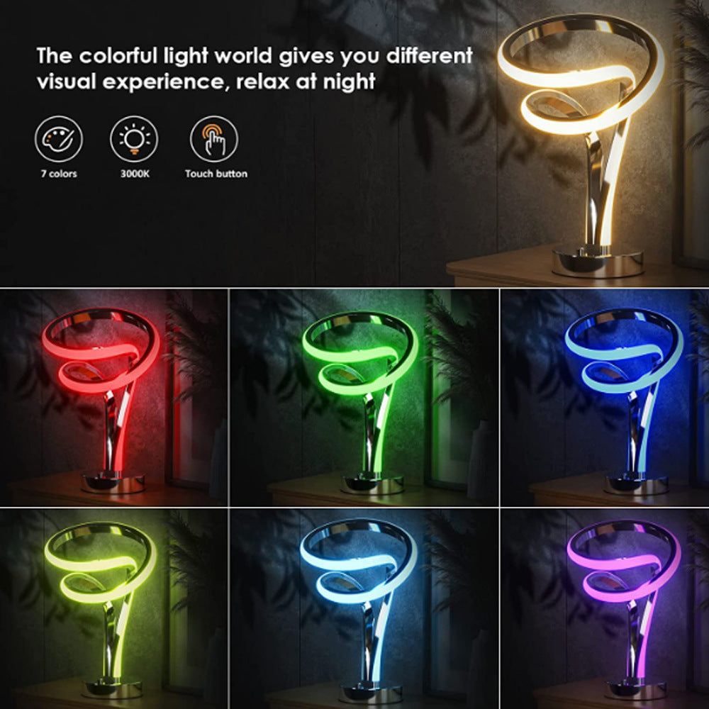 Aluminum Alloy Bar Table Lamp LED Wooden Eye Protection Table Lamp Can Be Used For USB Charging