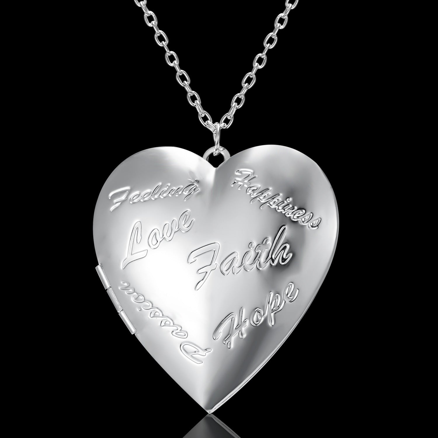 Personalized Heart-shaped Photo Frame Pendant Necklace