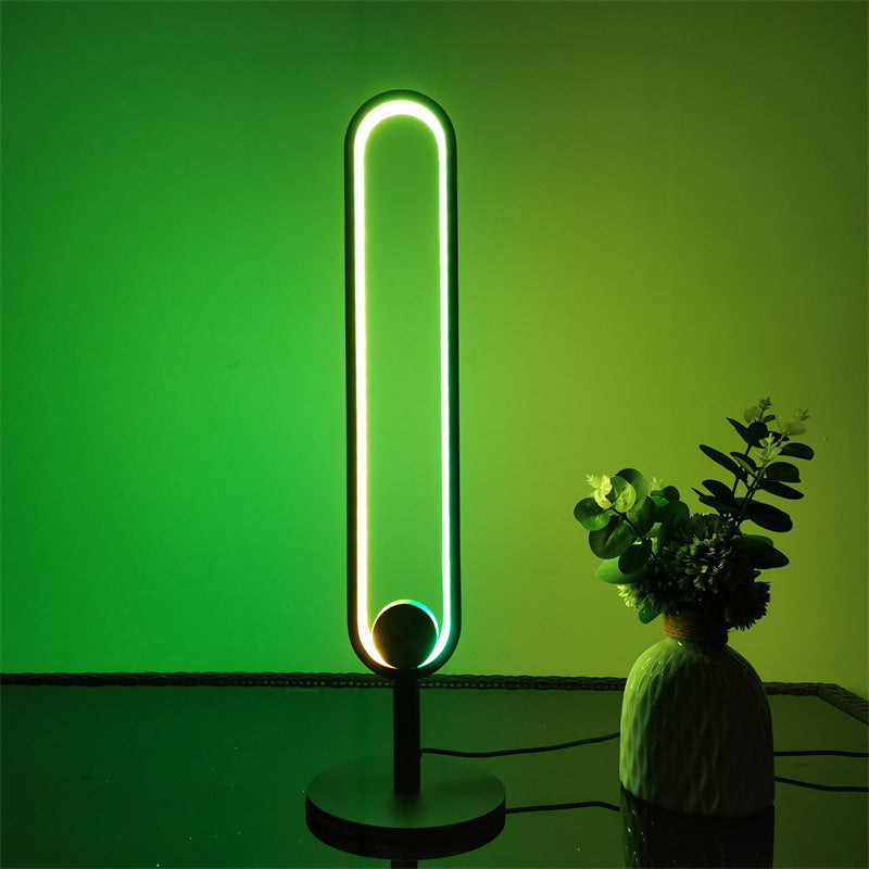 RGB Colorful Bedroom U-shaped Table Lamp