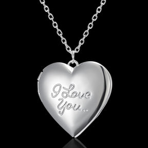 Personalized Heart-shaped Photo Frame Pendant Necklace