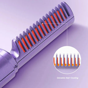 Professional Wireless Hair Straightener and Curler Brush