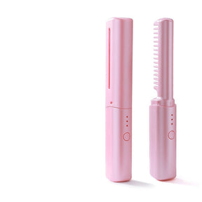 Professional Wireless Hair Straightener and Curler Brush