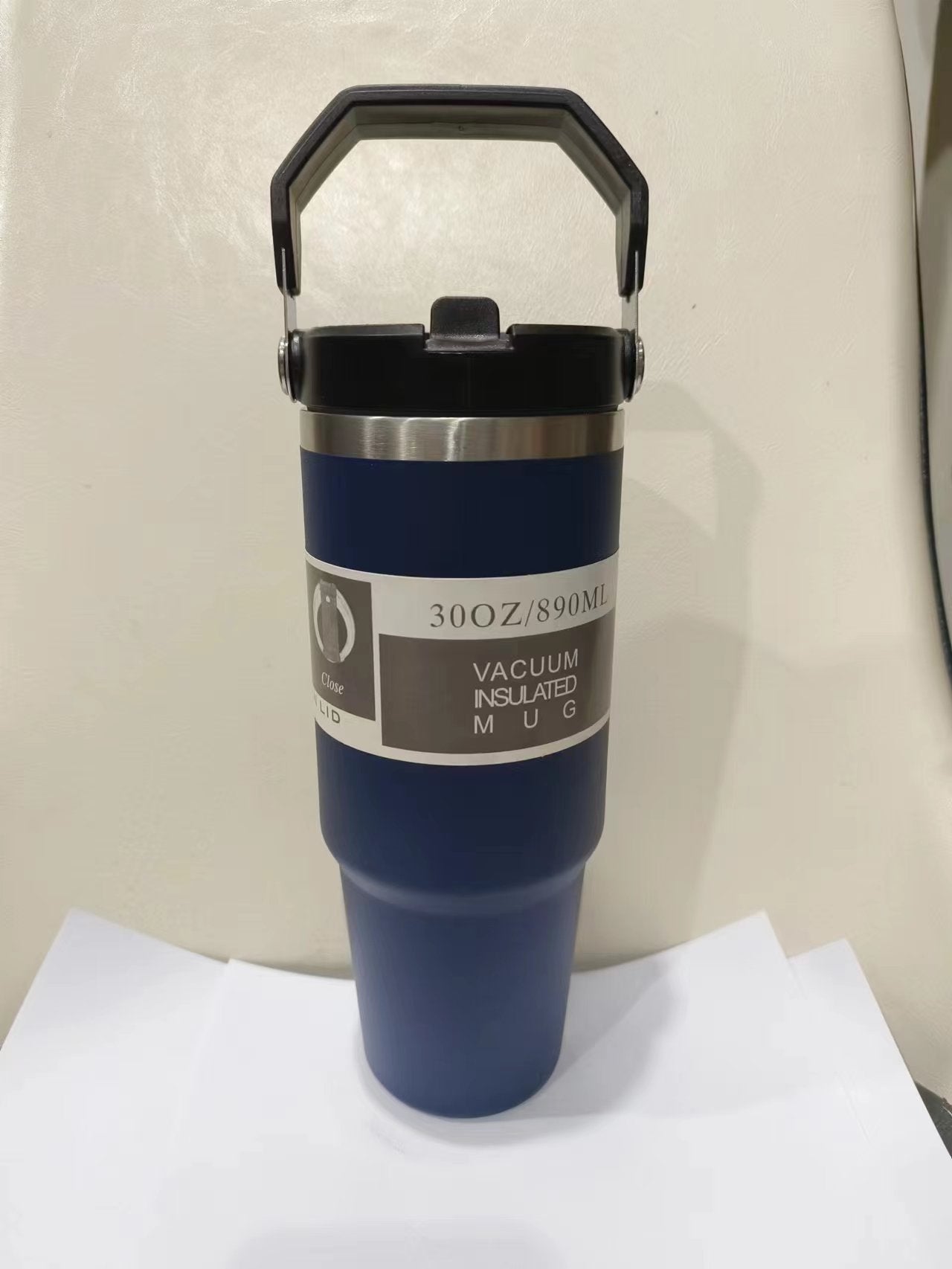 Portable Stainless Steel Travel Cup with Handle