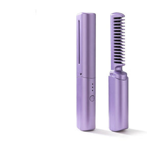 Professional Wireless Hair Straightener and Curler Brush