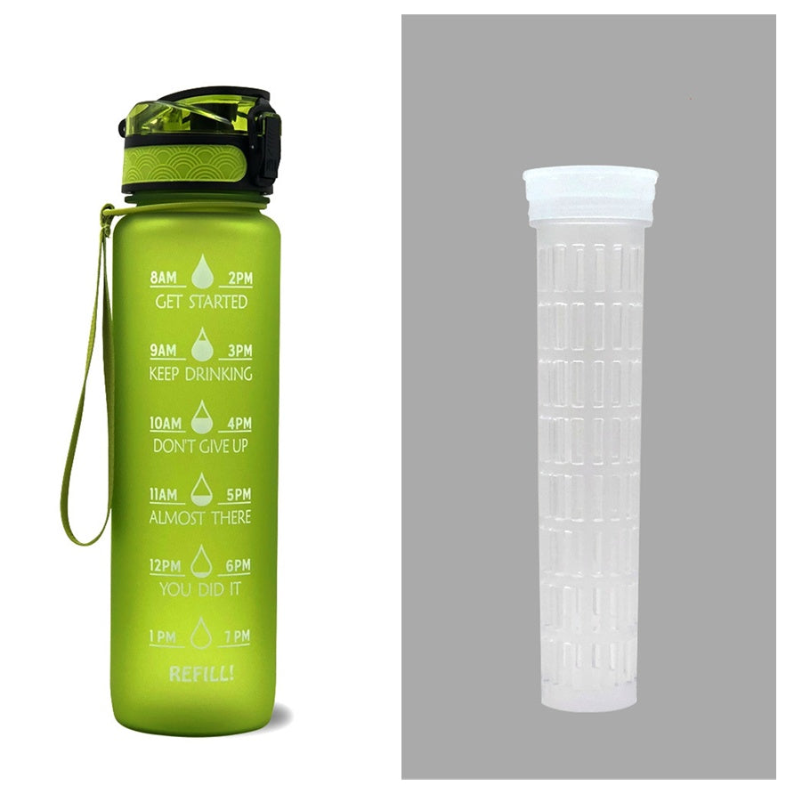 Water Bottle With Time Marker Bounce Cover